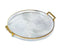 Serving Tray with Golden Handles